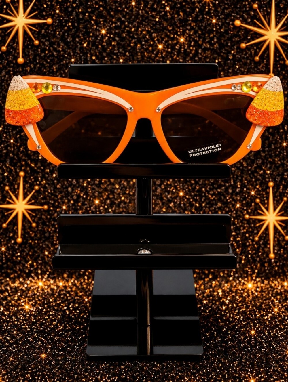 Orange Candy Corn Novelty Women's Sunglasses